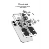 Mey İthalat®   iPhone 14 Pro Max Kılıf Mekanik Bumper Kapak - Gümüş