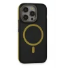 Mey İthalat®   iPhone 14 Pro Max Kılıf Rocky Magsafe Kapak - Siyah-Sarı