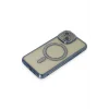 Mey İthalat®   iPhone 15 Kılıf Joke Simli Magneticsafe Kılıf - Lacivert
