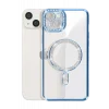 Mey İthalat®   iPhone 15 Kılıf Joke Simli Magneticsafe Kılıf - Mavi