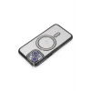 Mey İthalat®   iPhone 15 Kılıf Joke Simli Magneticsafe Kılıf - Siyah