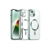 Mey İthalat®   iPhone 15 Kılıf Kross Magneticsafe Kapak - Koyu Yeşil