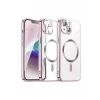 Mey İthalat®   iPhone 15 Kılıf Kross Magneticsafe Kapak - Rose