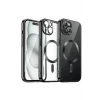 Mey İthalat®   iPhone 15 Kılıf Kross Magneticsafe Kapak - Siyah