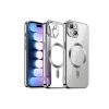 Mey İthalat®   iPhone 15 Kılıf Kross Magneticsafe Kapak - Titan Gri