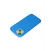 Mey İthalat®   iPhone 15 Kılıf Nano içi Kadife Silikon - Mavi