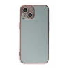 Mey İthalat®   iPhone 15 Kılıf Volet Silikon - Açık Yeşil