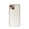 Mey İthalat®   iPhone 15 Kılıf Volet Silikon - Beyaz