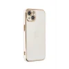 Mey İthalat®   iPhone 15 Kılıf Volet Silikon - Beyaz