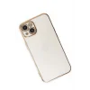 Mey İthalat®   iPhone 15 Kılıf Volet Silikon - Beyaz