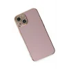 Mey İthalat®   iPhone 15 Kılıf Volet Silikon - Mor