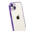 Mey İthalat®   iPhone 15  Lensli Silikon - Mor