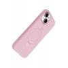 Mey İthalat®   iPhone 15 Plus Regal Magsafe Standlı Kapak - Açık Pembe