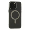 Mey İthalat®   iPhone 15 Pro Kılıf Lodos Magneticsafe Mat Kapak - Titan Gri