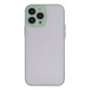 Mey İthalat®   iPhone 15 Pro Kılıf Montreal Silikon Kapak - Açık Yeşil