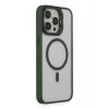 Mey İthalat®   iPhone 15 Pro Kılıf Roblox Lens Magsafe Standlı Kapak - Koyu Yeşil
