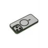 Mey İthalat®   iPhone 15 Pro Kılıf Roblox Lens Magsafe Standlı Kapak - Koyu Yeşil