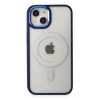 Mey İthalat®   iPhone 15 Pro Kılıf Room Magneticsafe Silikon - Lacivert