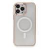 Mey İthalat®   iPhone 15 Pro Kılıf Room Magneticsafe Silikon - Pudra