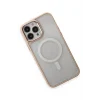 Mey İthalat®   iPhone 15 Pro Kılıf Room Magneticsafe Silikon - Pudra