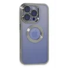 Mey İthalat®   iPhone 15 Pro Kılıf Slot Silikon - Gümüş