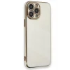Mey İthalat®   iPhone 15 Pro Kılıf Volet Silikon - Beyaz