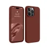 Mey İthalat®   iPhone 15 Pro Max Kılıf First Silikon - Bordo