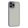 Mey İthalat®   iPhone 15 Pro Max Kılıf Montreal Silikon Kapak - Gri