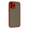 Mey İthalat®   iPhone 15 Pro Max Kılıf Montreal Silikon Kapak - Kırmızı