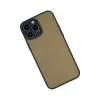 Mey İthalat®   iPhone 15 Pro Max Kılıf Montreal Silikon Kapak - Lacivert