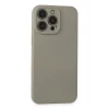 Mey İthalat®   iPhone 15 Pro Max Kılıf Nano içi Kadife Silikon - Beyaz Titanyum