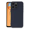 Mey İthalat®   iPhone 15 Pro Max Kılıf Nano içi Kadife Silikon - Lacivert