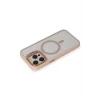 Mey İthalat®   iPhone 15 Pro Max Kılıf Roblox Lens Magsafe Standlı Kapak - Pudra