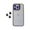 Mey İthalat®   iPhone 15 Pro Max Kılıf Roblox Lens Standlı Kapak - Titan Gri