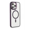 Mey İthalat®   iPhone 15 Pro Max Kılıf Room Magneticsafe Silikon - Derin Mor