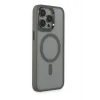 Mey İthalat®   iPhone 15 Pro Max Kılıf Room Magneticsafe Silikon - Gri