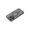 Mey İthalat®   iPhone 15 Pro Max Kılıf Room Magneticsafe Silikon - Gri
