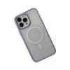 Mey İthalat®   iPhone 15 Pro Max Kılıf Room Magneticsafe Silikon - Lila