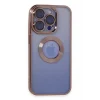 Mey İthalat®   iPhone 15 Pro Max Kılıf Slot Silikon - Rose Gold