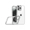 Mey İthalat®   iPhone 15 Pro Max  Lensli Silikon - Gümüş