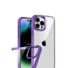 Mey İthalat®   iPhone 15 Pro Max  Lensli Silikon - Mor