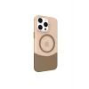 Mey İthalat®   iPhone 15 Pro PC Suit Magsafe Kapak - Kahverengi