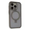 Mey İthalat®   iPhone 15 Pro Zorda Airbag Magsafe Standlı Kapak - Titan Gri