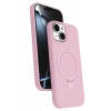 Mey İthalat®   iPhone 15 Regal Magsafe Standlı Kapak - Açık Pembe