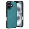 Mey İthalat®   iPhone 16 Kılıf Aras Deri Kapak - Açık Yeşil