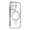 Mey İthalat®   iPhone 16 Kılıf Joke Simli Magneticsafe Kılıf - Gri