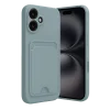 Mey İthalat®   iPhone 16 Kılıf Kelvin Kartvizitli Silikon - Açık Yeşil