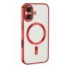 Mey İthalat®   iPhone 16 Kılıf Kross Magneticsafe Kapak - Kırmızı