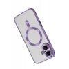 Mey İthalat®   iPhone 16 Kılıf Kross Magneticsafe Kapak - Mor