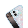Mey İthalat®   iPhone 16 Lumi Desenli Kapak - Mavi